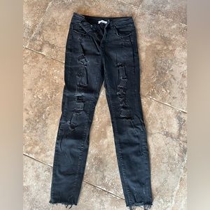 Kancan Black distressed jeans size 28